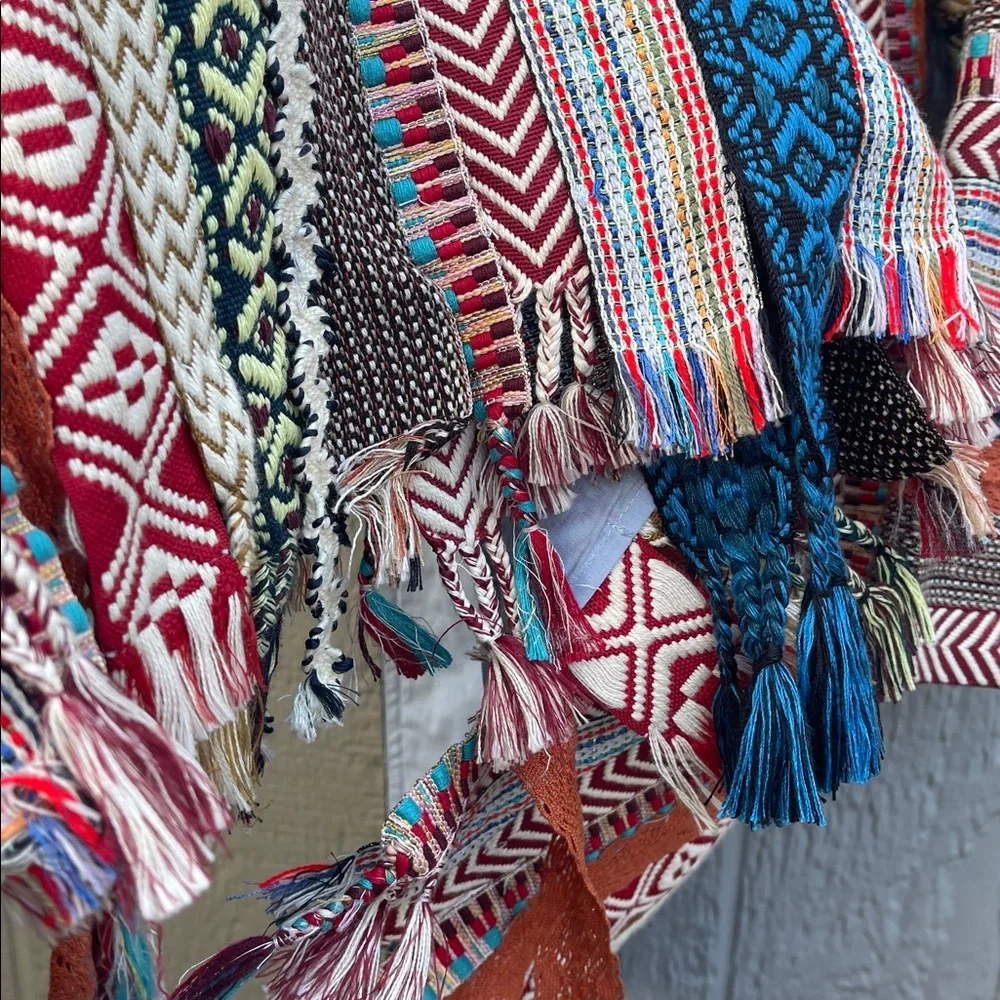 Zara Embroidered Jacquard Coat Jacket Festival - Picture 12 of 16